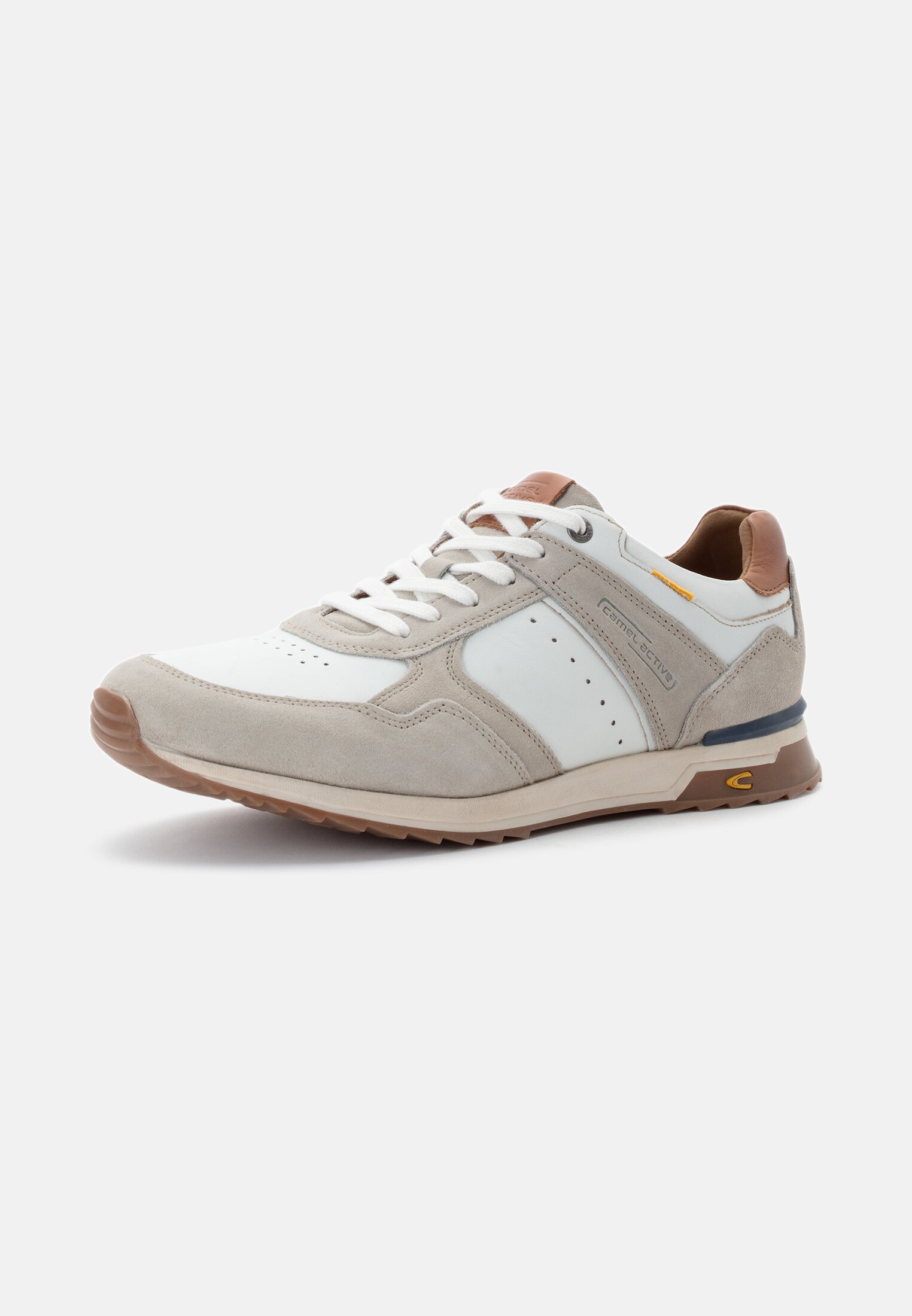 MI_54ALA01-0201-513_2G-00 Men Oxford lace-up shoes made from leather White-Brown frontal back
