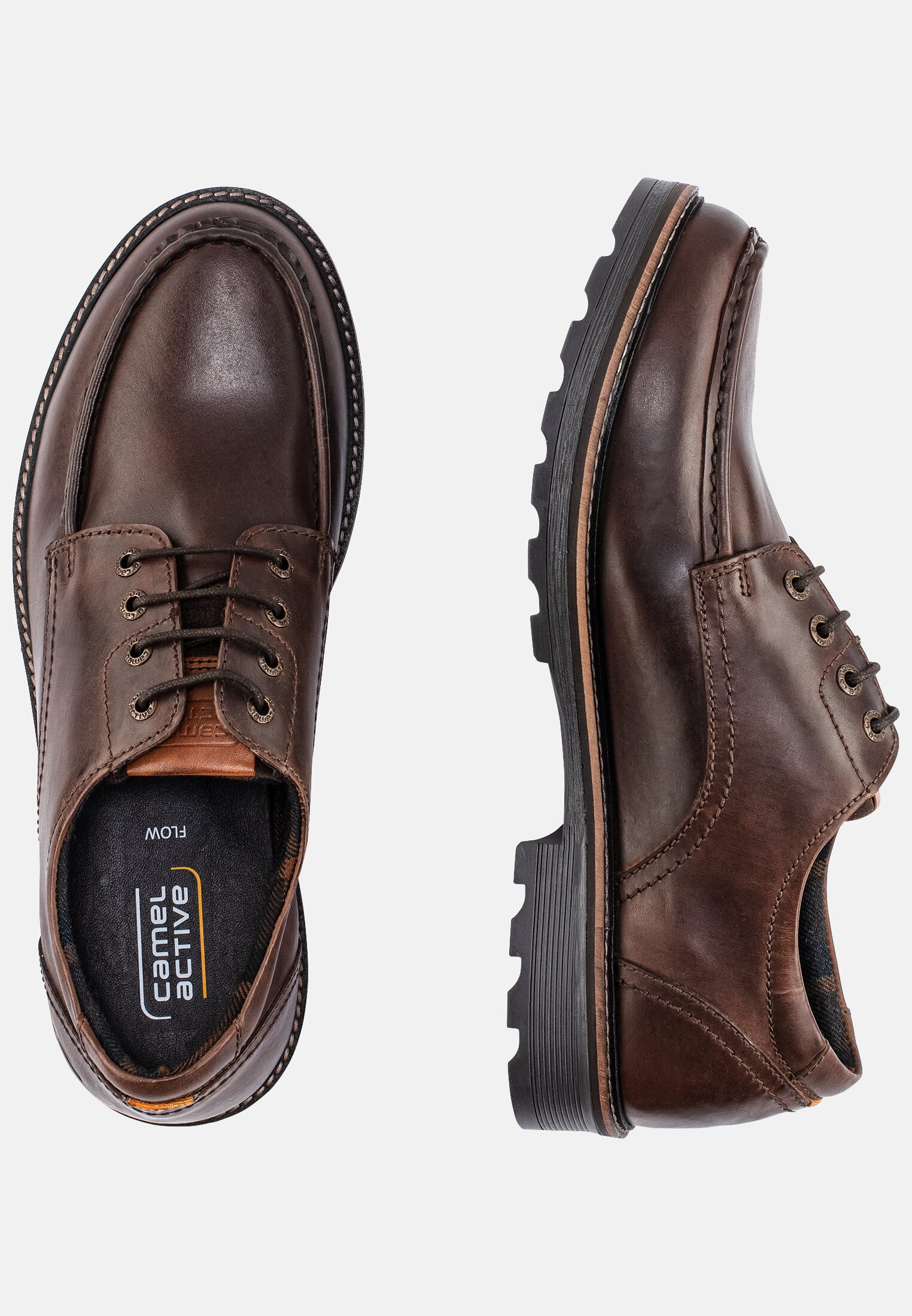 FLOW for Men in brown camel active