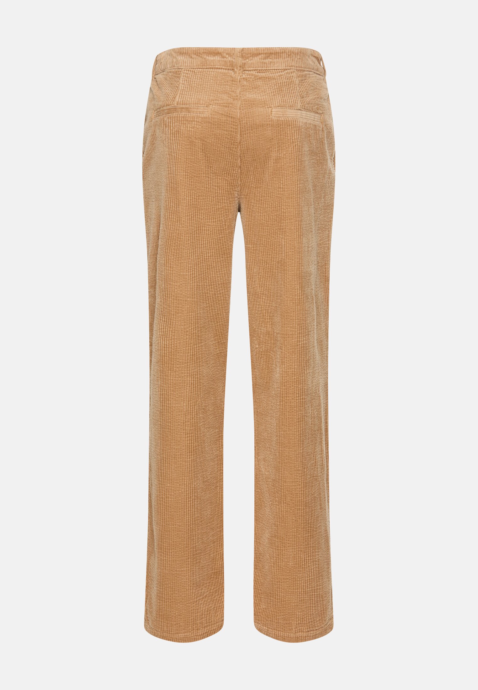 Women Relaxed fit chino trousers made of cotton Caramel frontal back