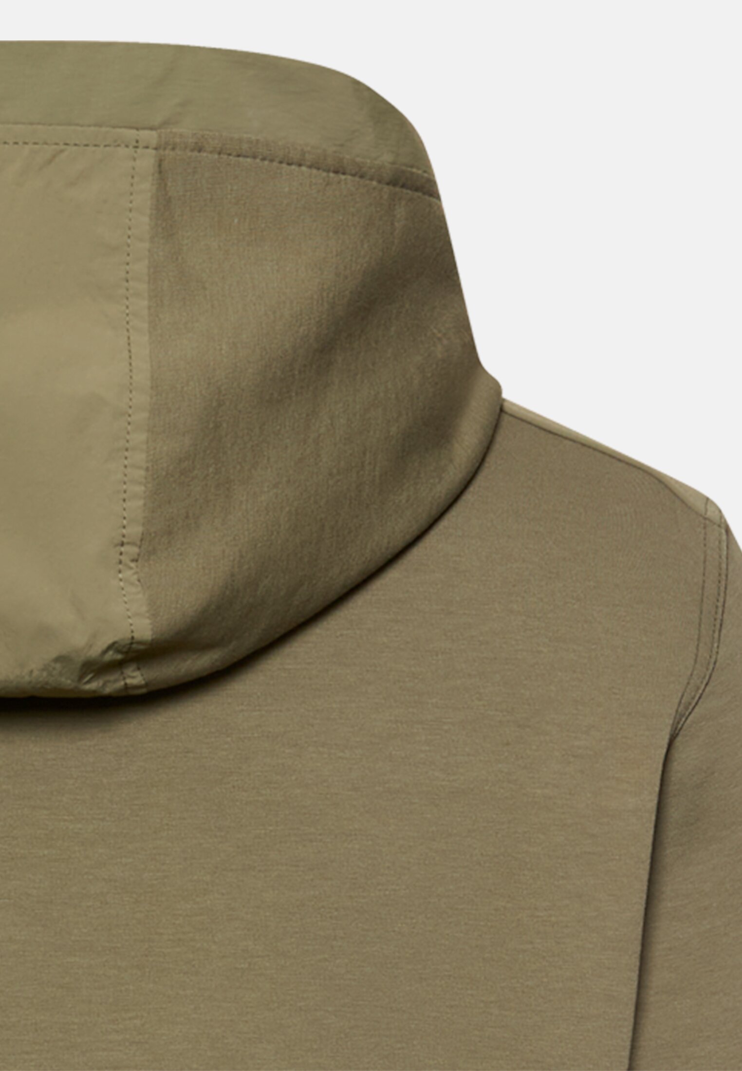 Men fleXXXactive® hoodie sweatshirt Olive Green close back