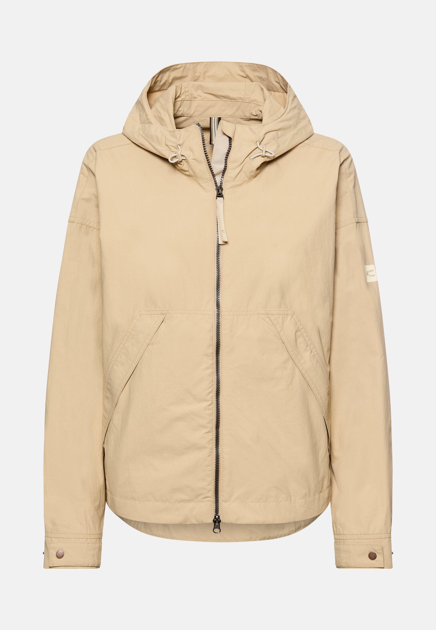 Women Blouson with 2-way zipper Sand frontal front