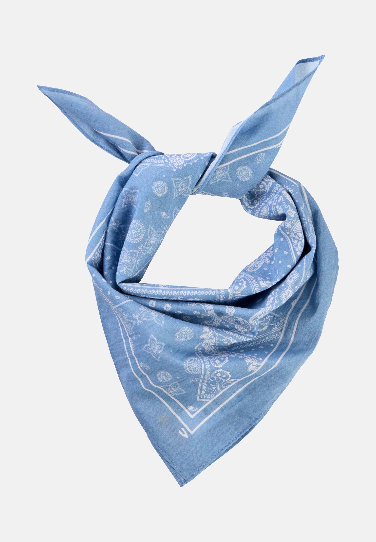 Women Cotton bandana Light Blue frontal front