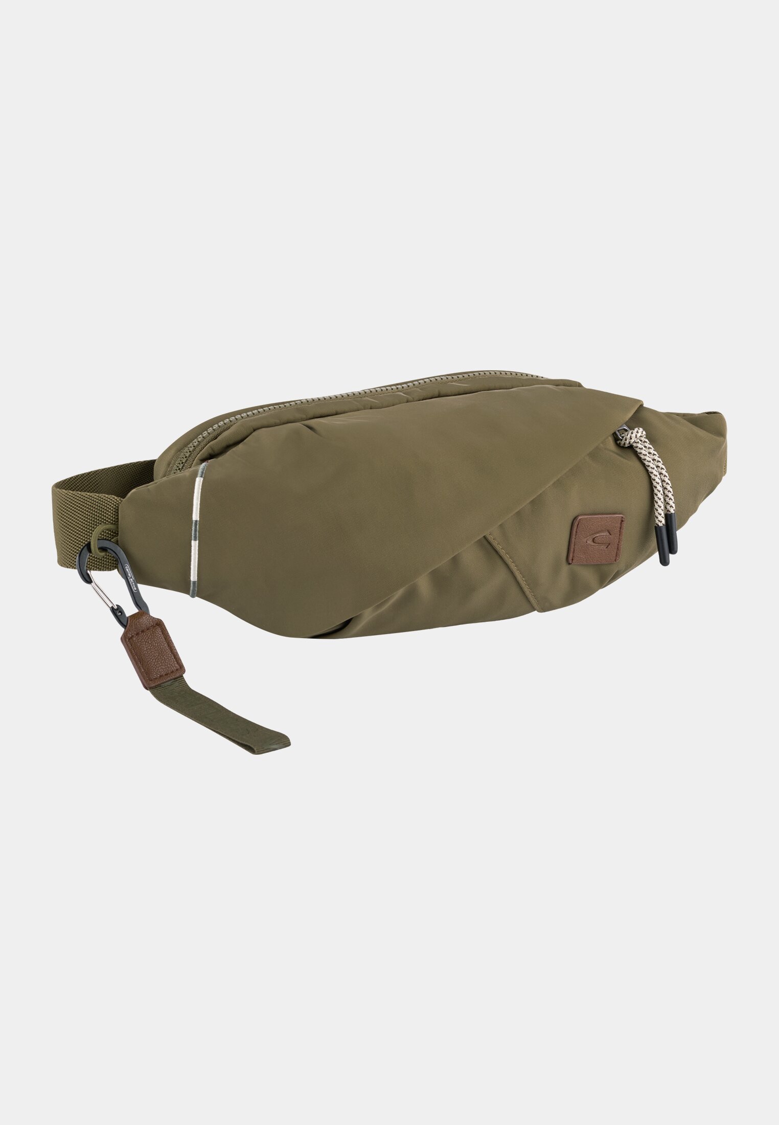 Women AURUM belt bag with adjustable strap Dark Green frontal front