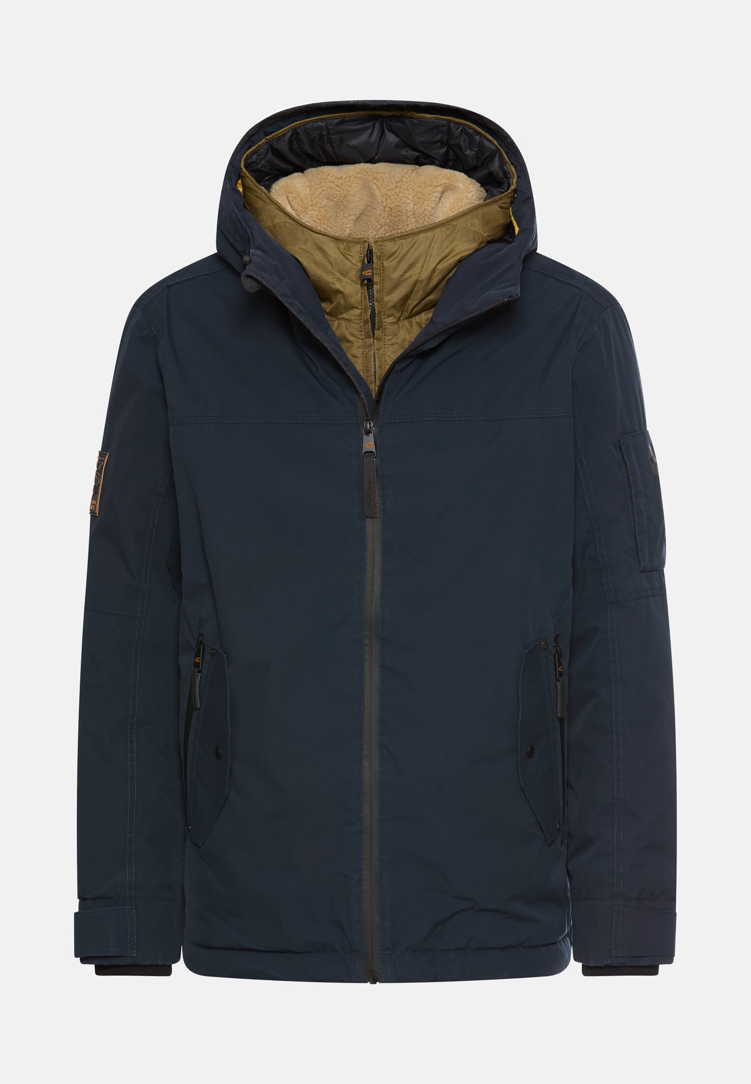 Men teXXXactive® functional winter jacket with taped seams Navy blue frontal front