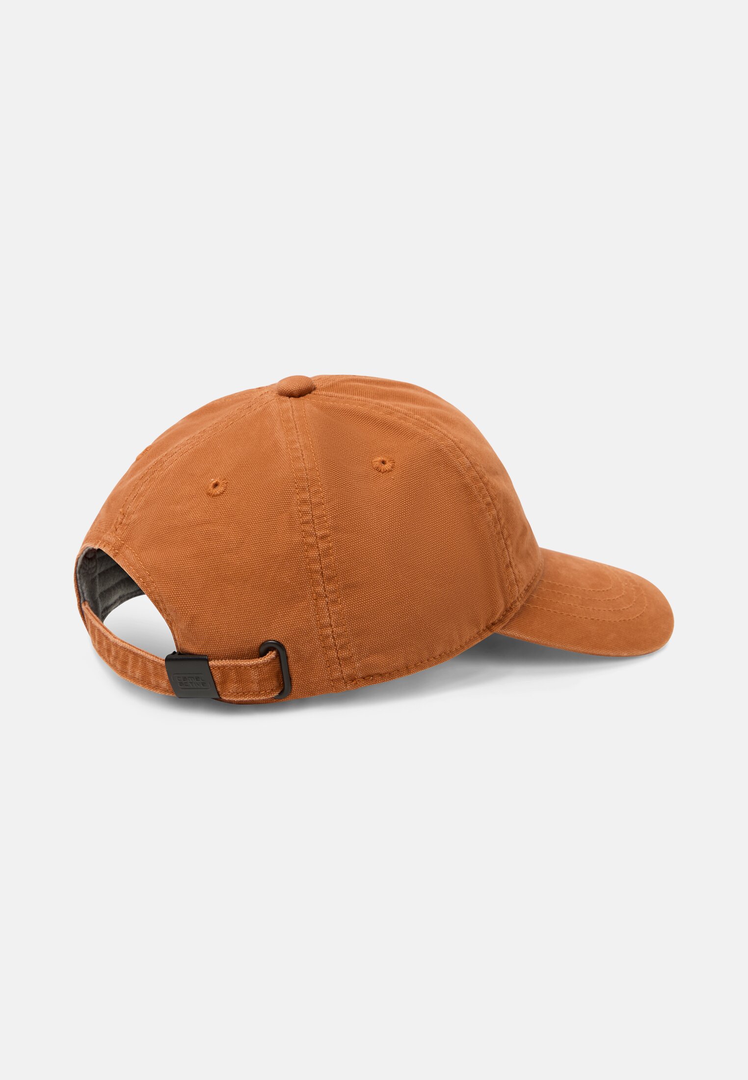 Men Cap made of cotton with lettering Orange frontal top