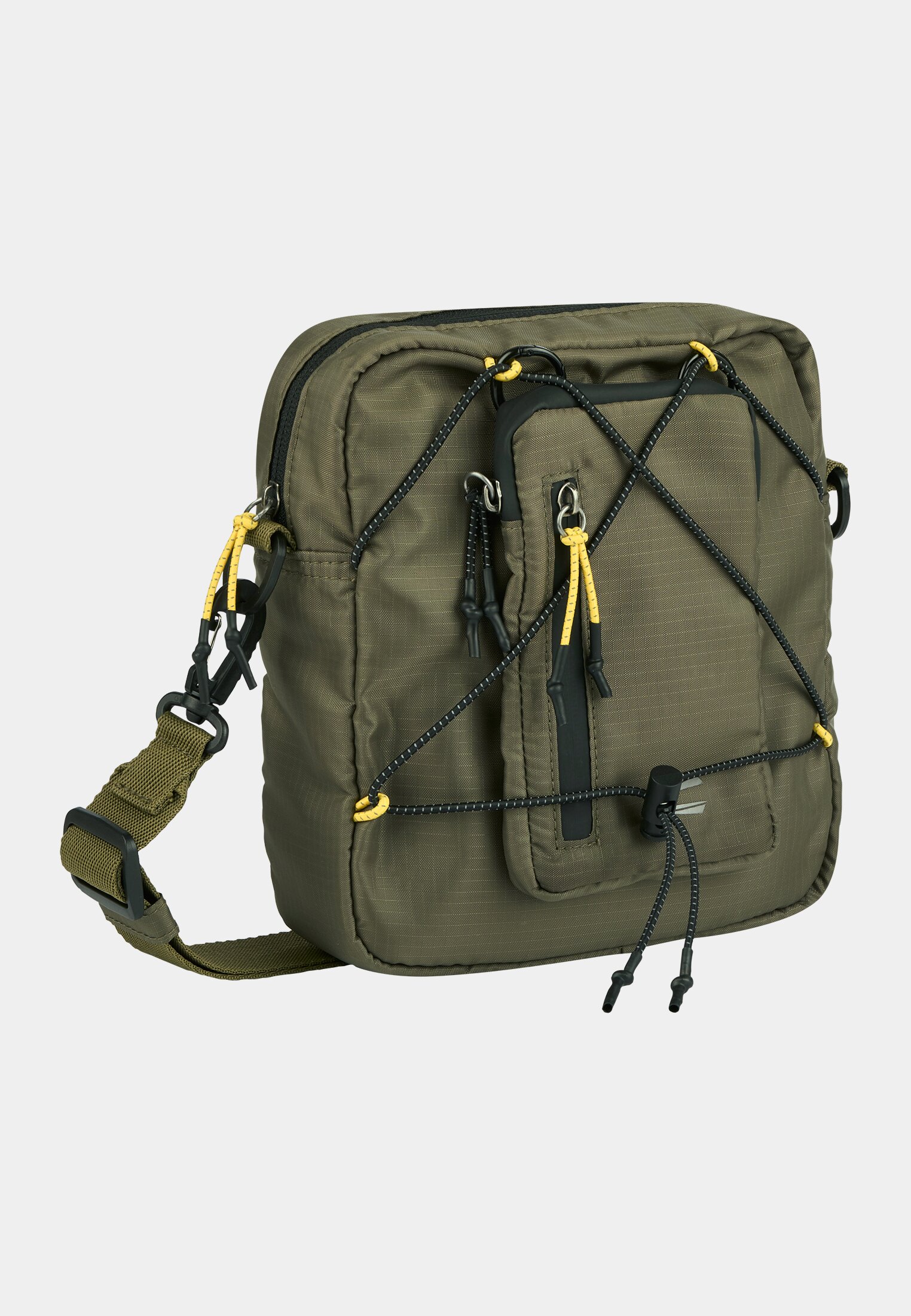 Herren Shores Cross Bag mit reflektierenden Elementen Khaki frontal vorn