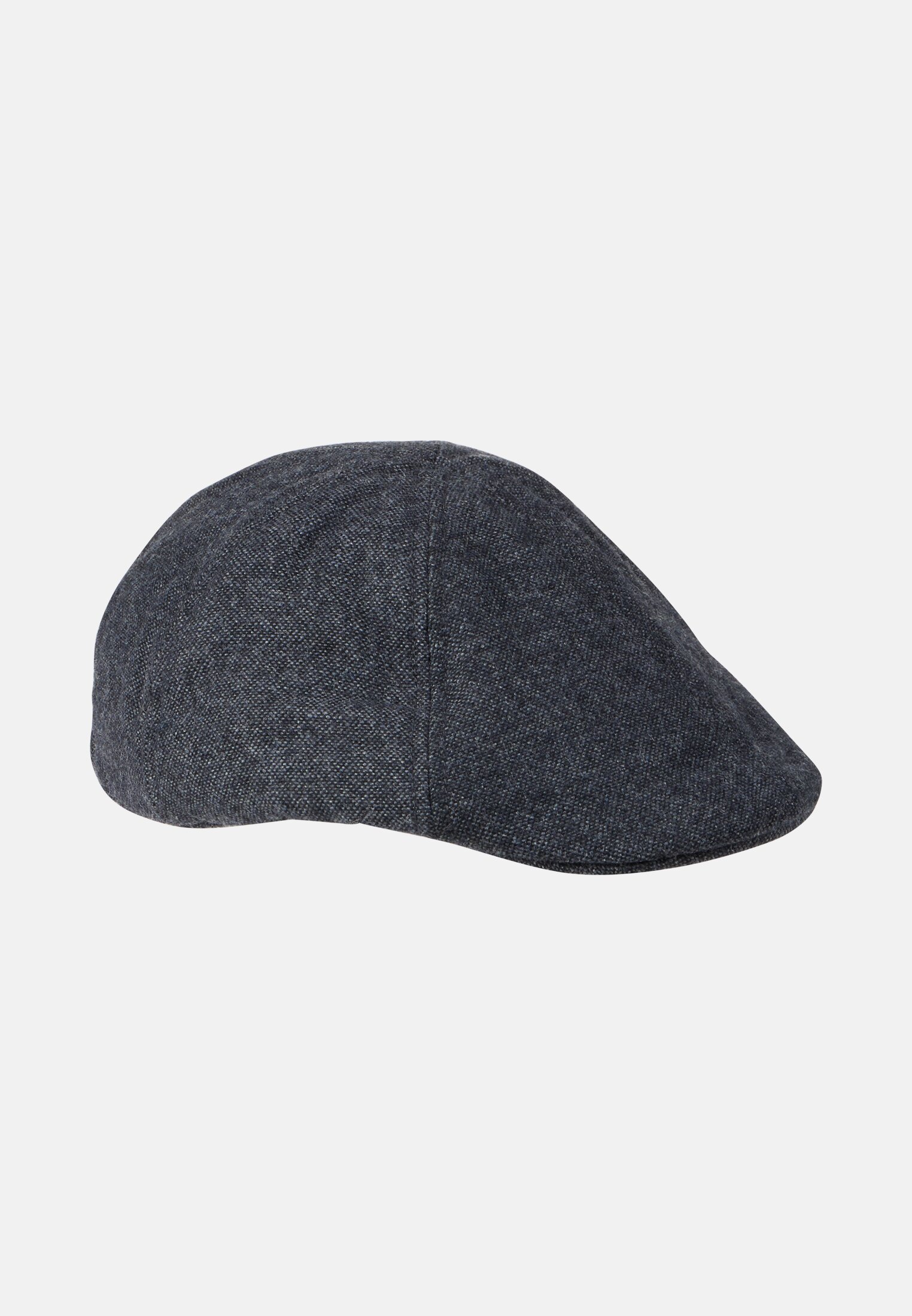 Men Flat cap made of wool mix Dark gray frontal front