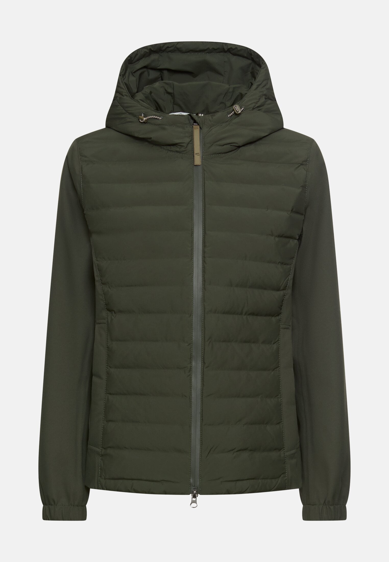 Damen teXXXactive® Blouson mit verstellbarer Kapuze Waldgrün frontal vorn