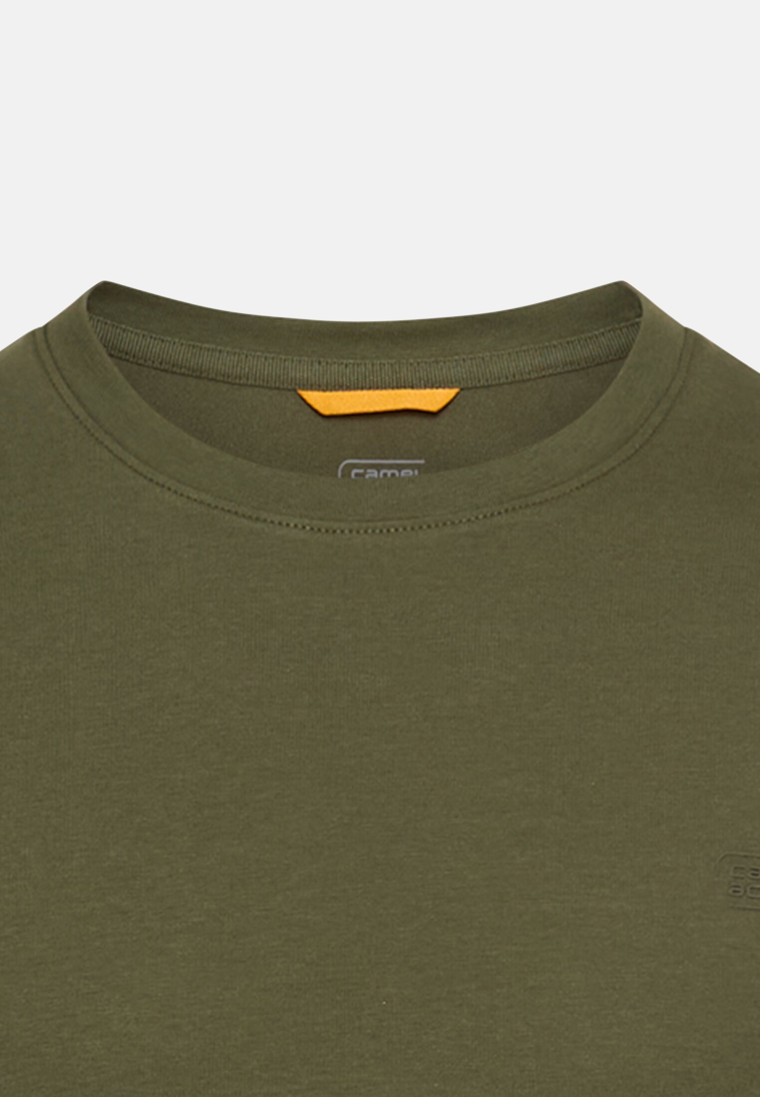 Herren fleXXXactive® Langarmshirt aus einem Baumwollmix Waldgrün vorne nah