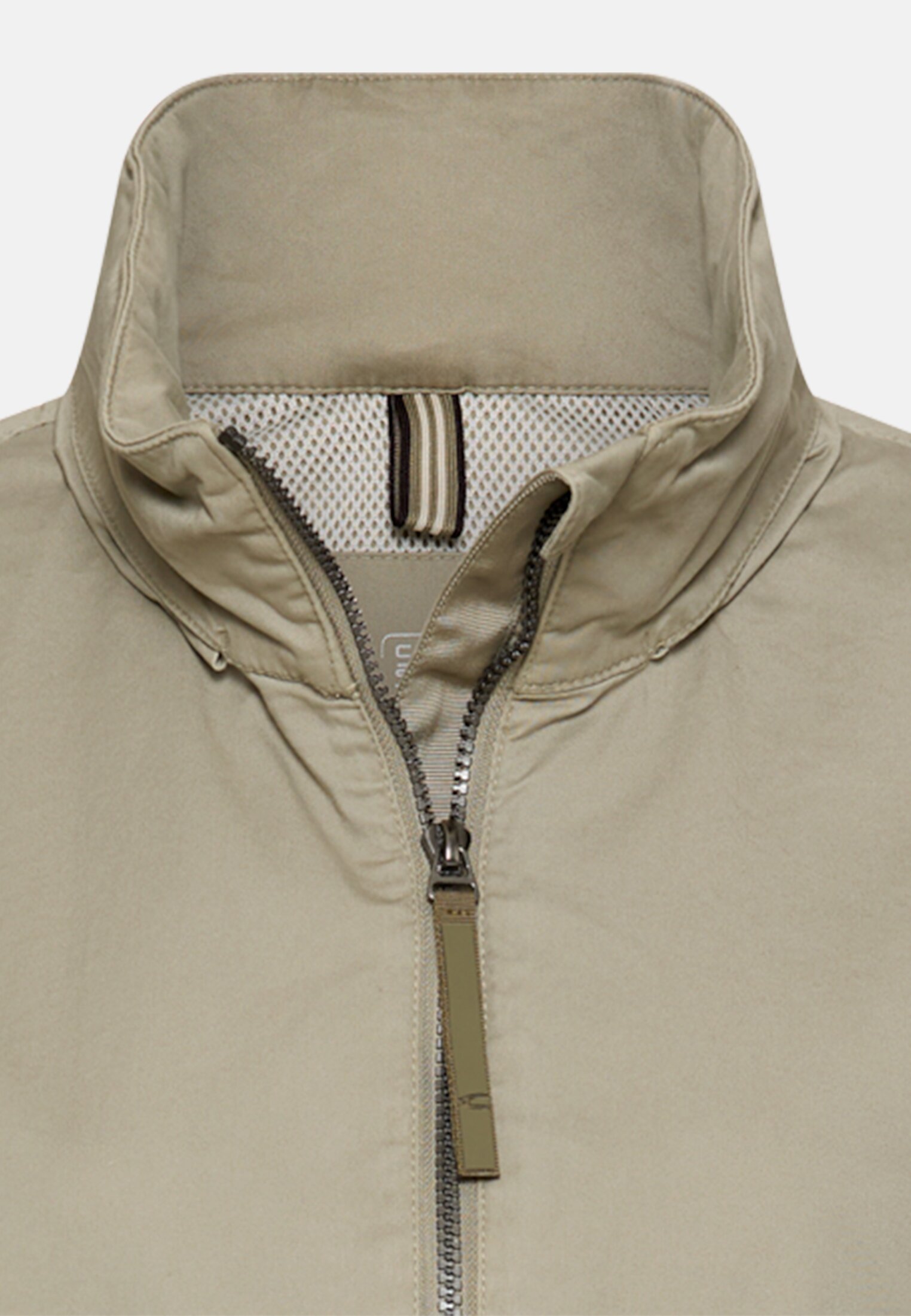 Women Blouson with a roll-out hood Sage front close