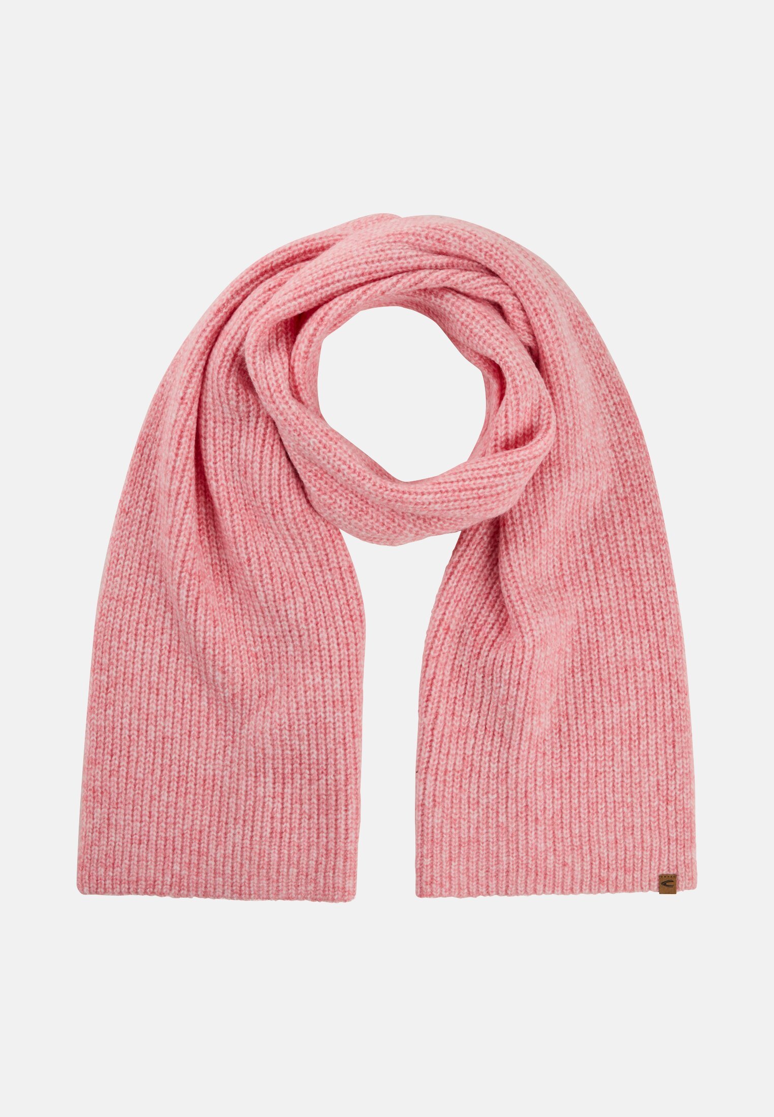 Damen Schal aus weichem Materialmix Beere frontal vorn