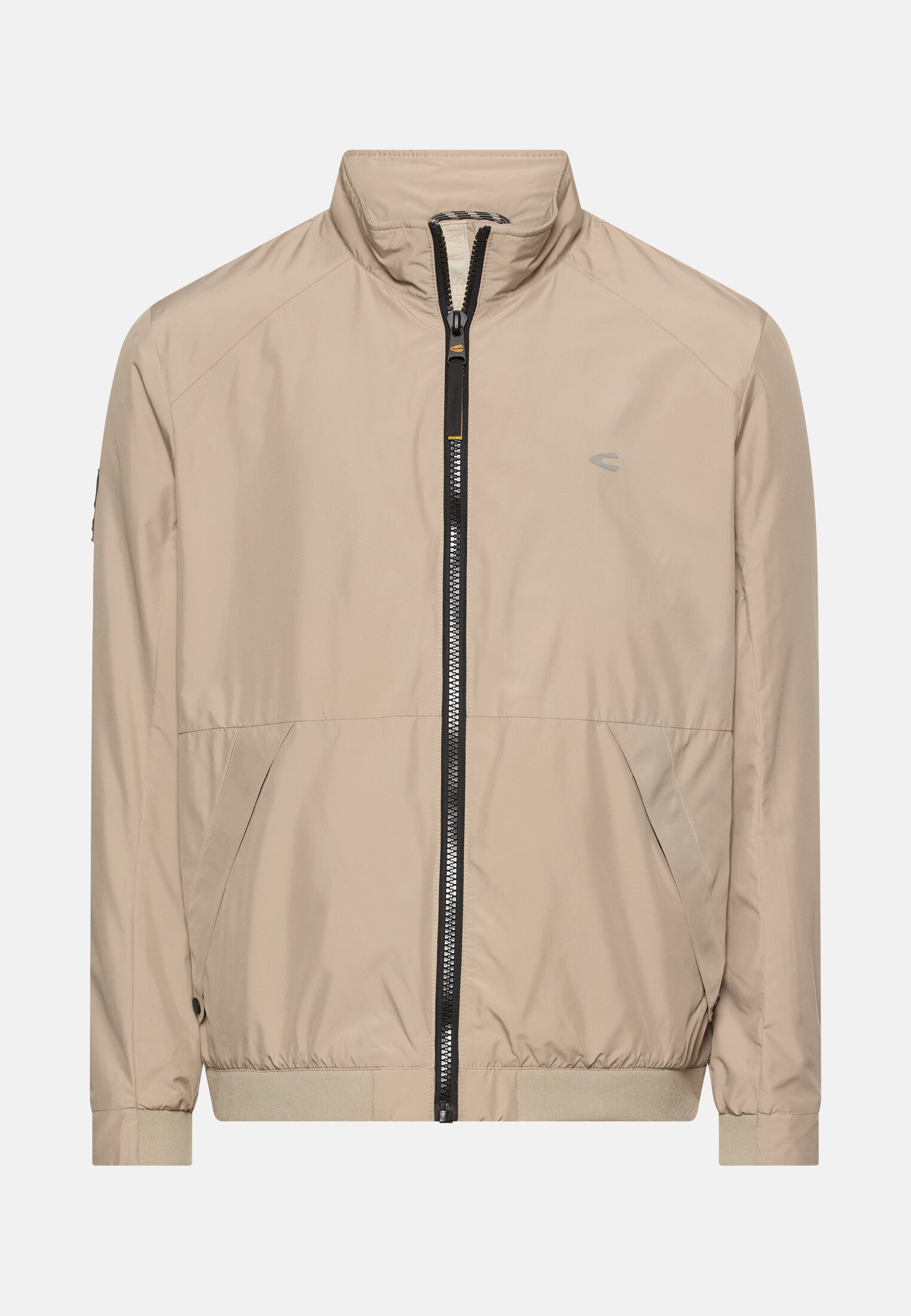 Heren Waterafstotende blouson met binnenvoering Beige frontaal voor