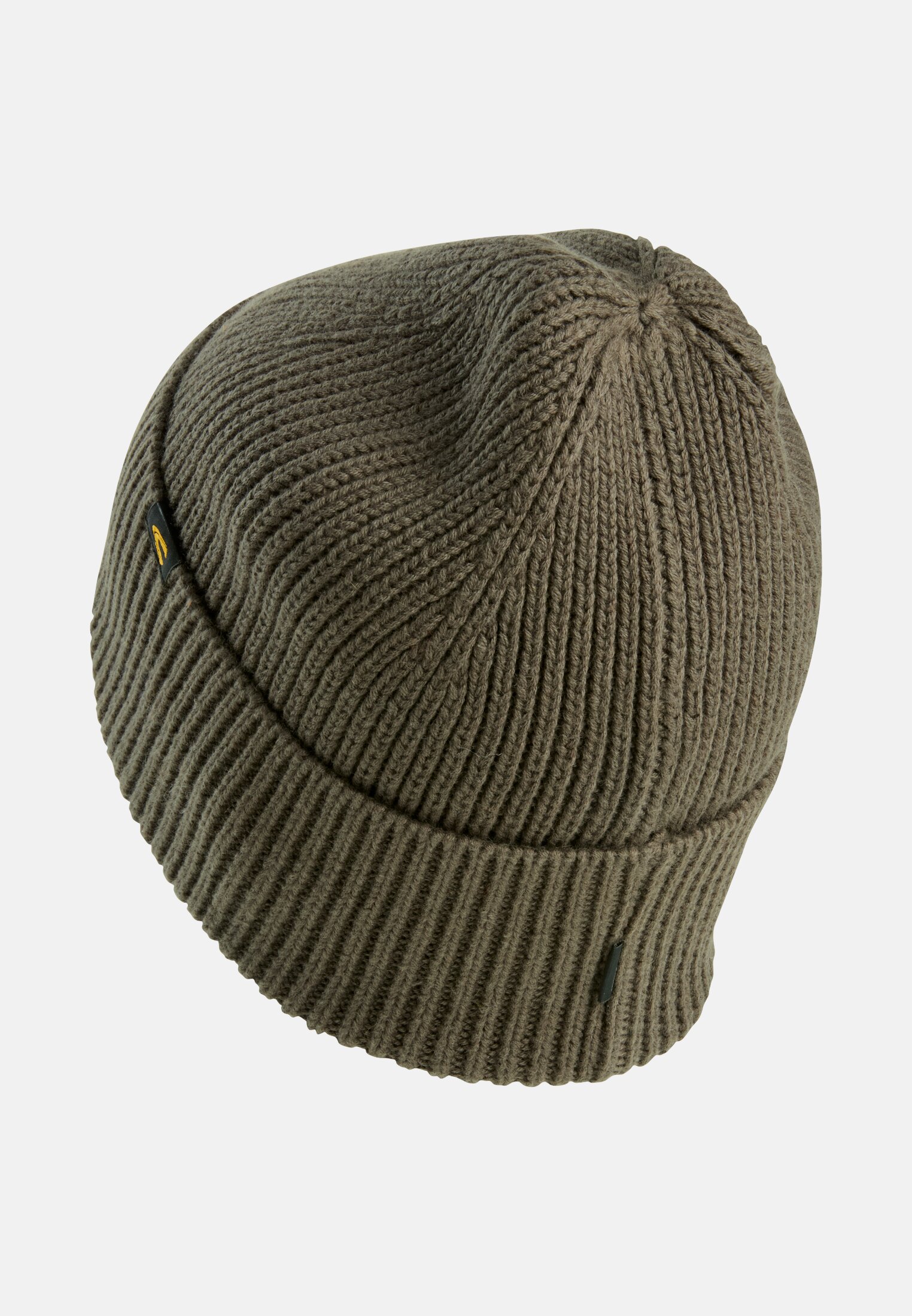 Men Beanie made from a cotton-cashmere blend Dark brown frontal back