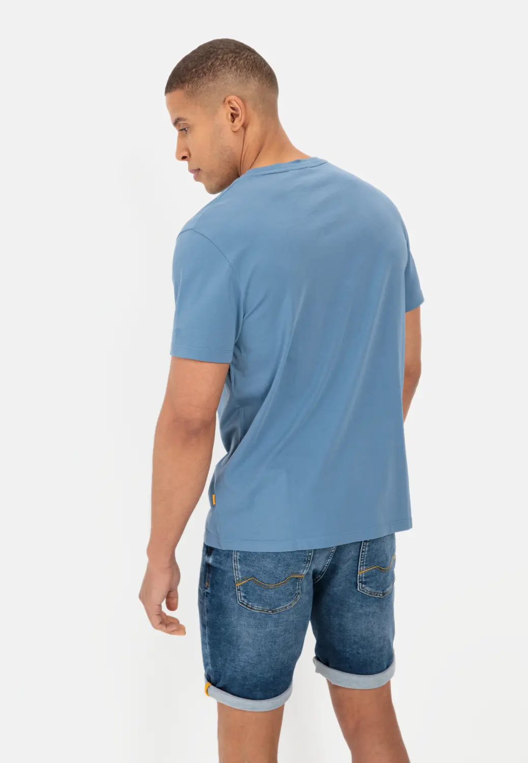Jersey T-Shirt für Herren in Denim Blau | M | camel active