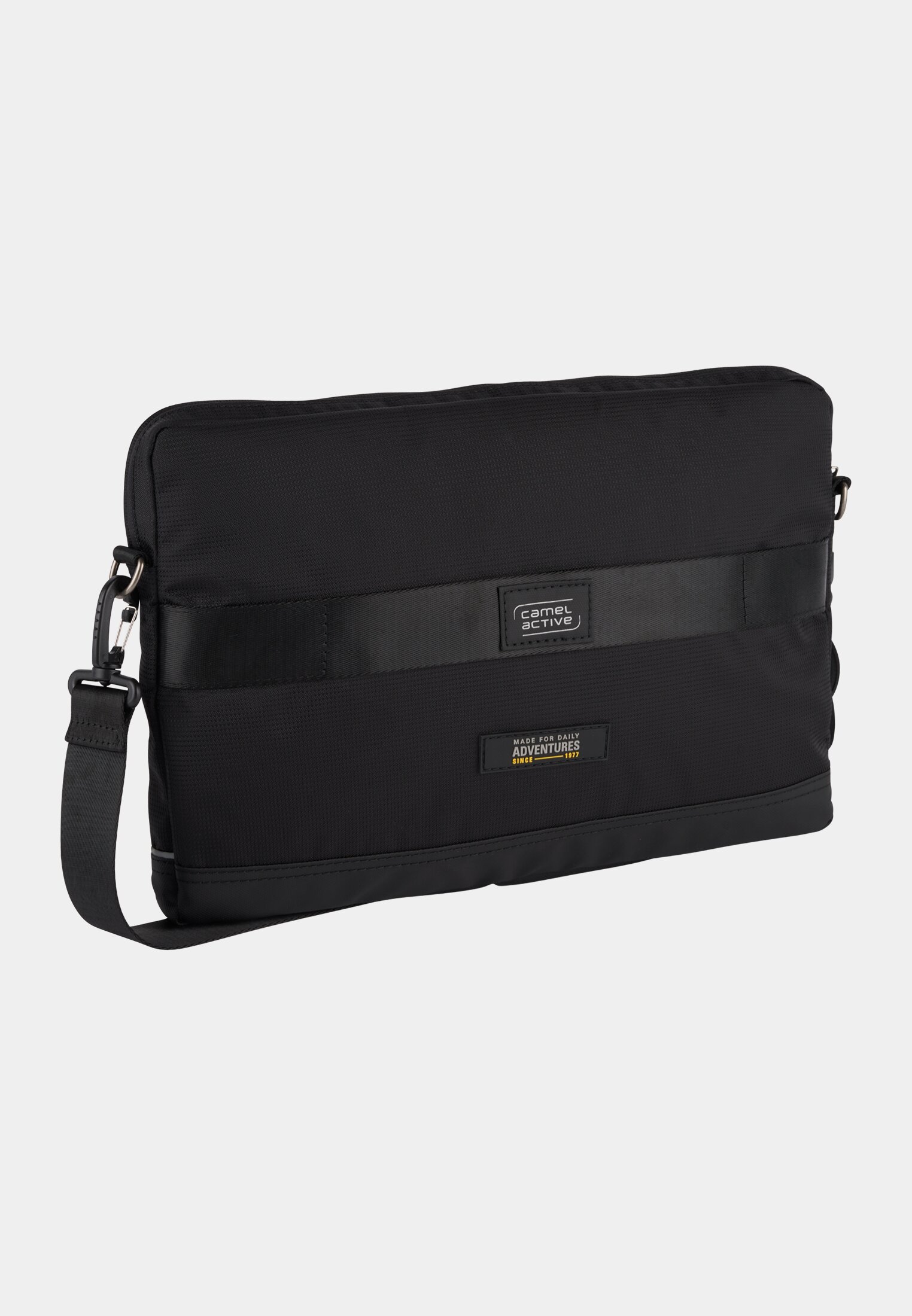 Herren CONNECT Laptoptasche mit Handyfach Schwarz frontal hinten