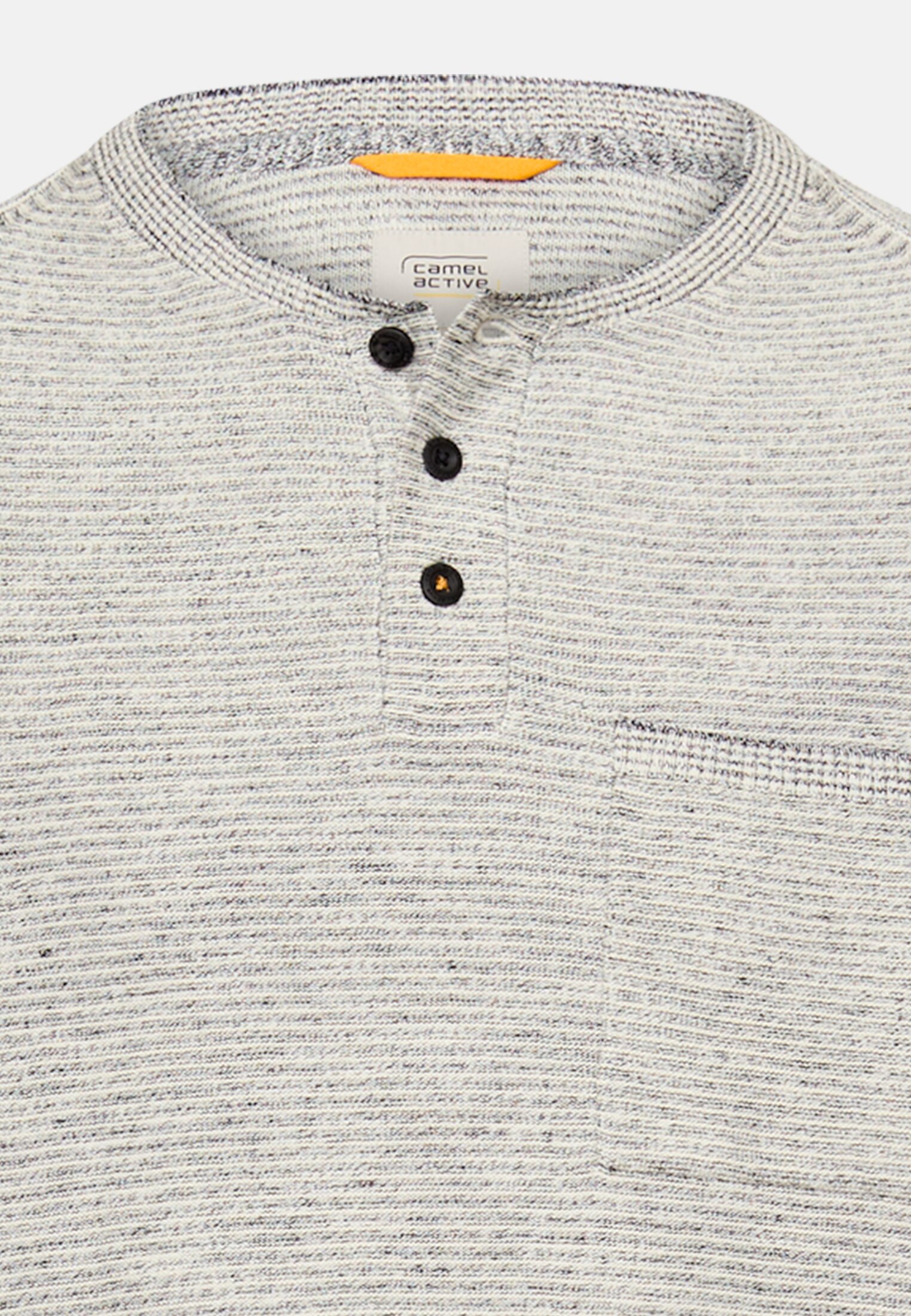 Heren Trui met knoopsluiting Donkerblauw front dichtbij