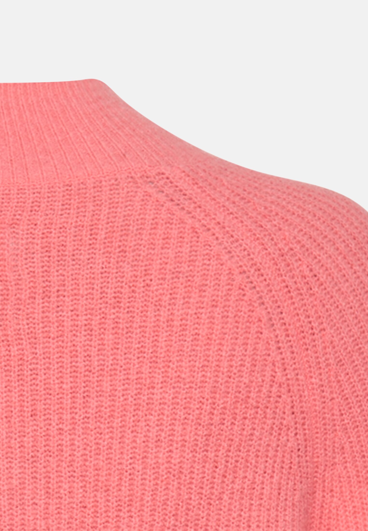 Damen Strickpullover mit Raglanärmeln Beere hinten nah