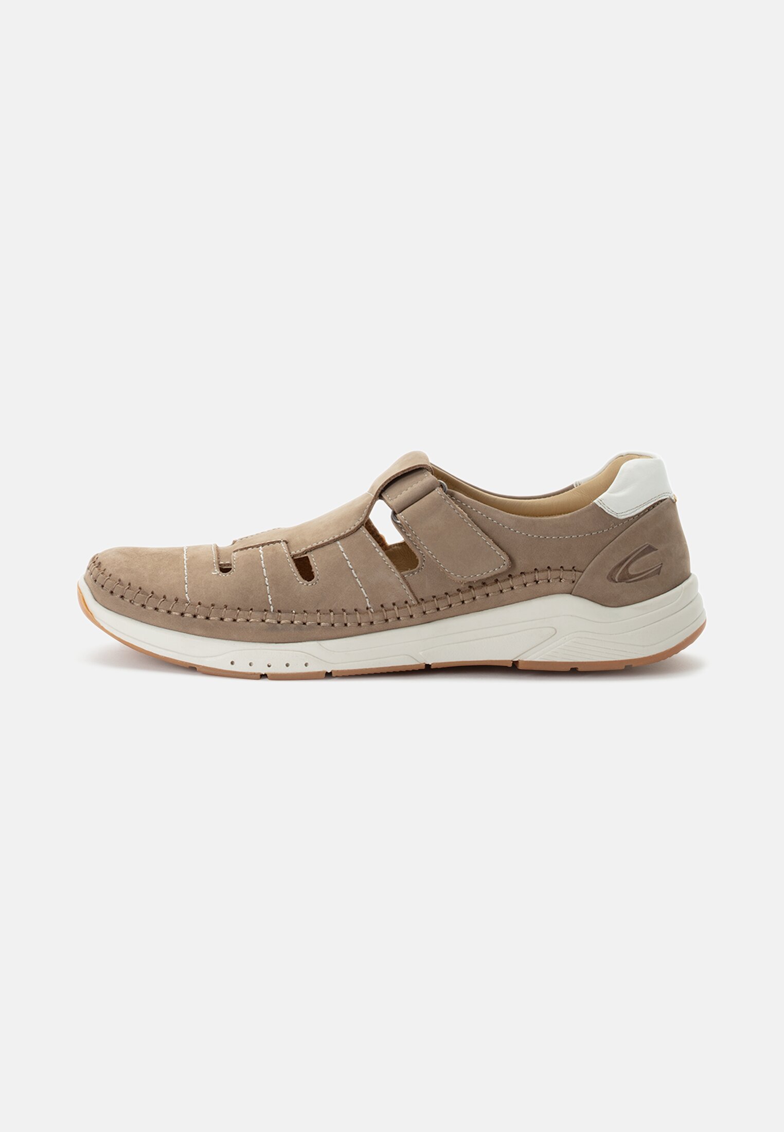 Men Sandals made of leather Beige frontal front