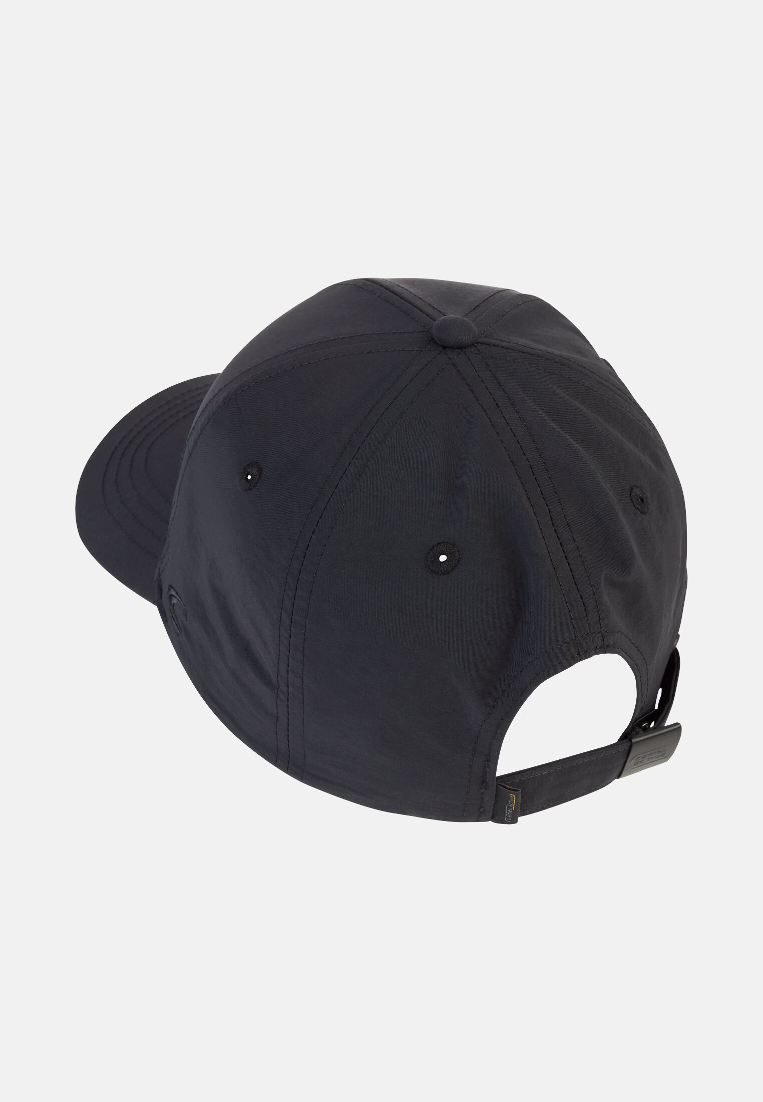 Men 6-panel cap made of polyamide with water-repellent and quick-drying properties Navy blue frontal back