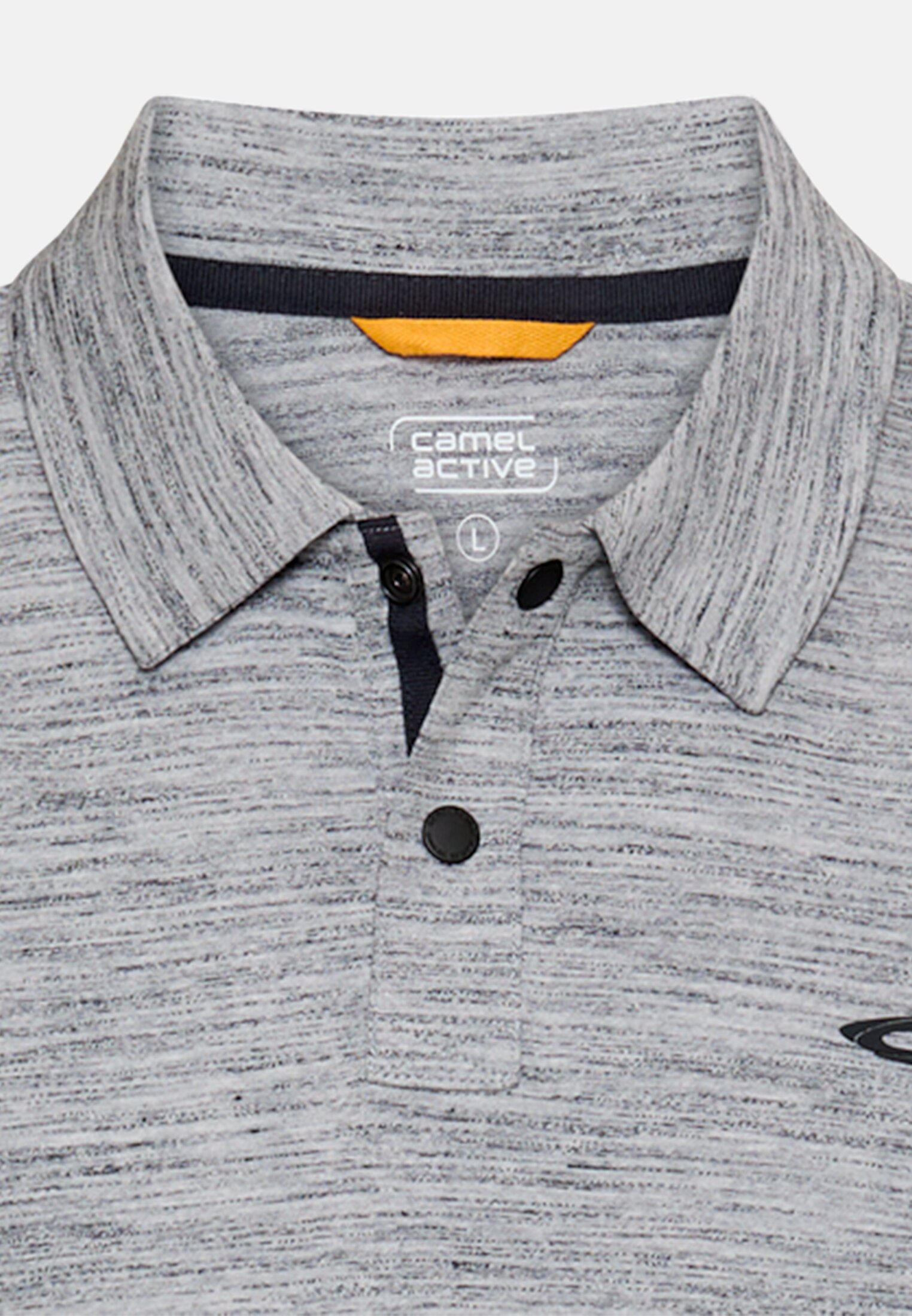 Herren Poloshirt mit Quick Dry Funktion Dunkelblau vorne nah