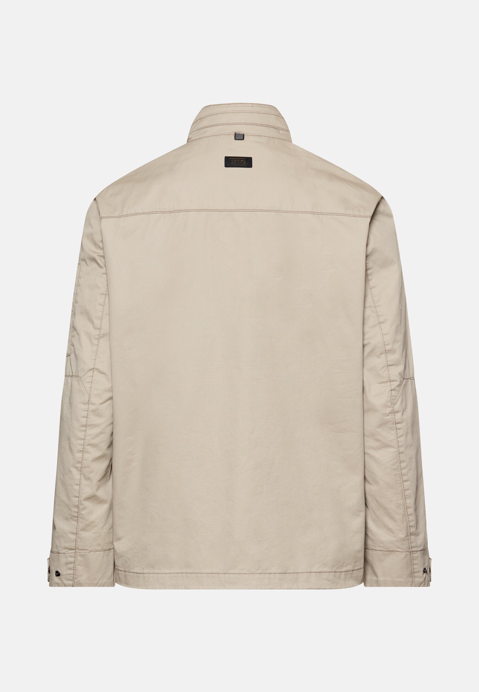Heren Blouson met opstaande kraag Beige frontaal achter