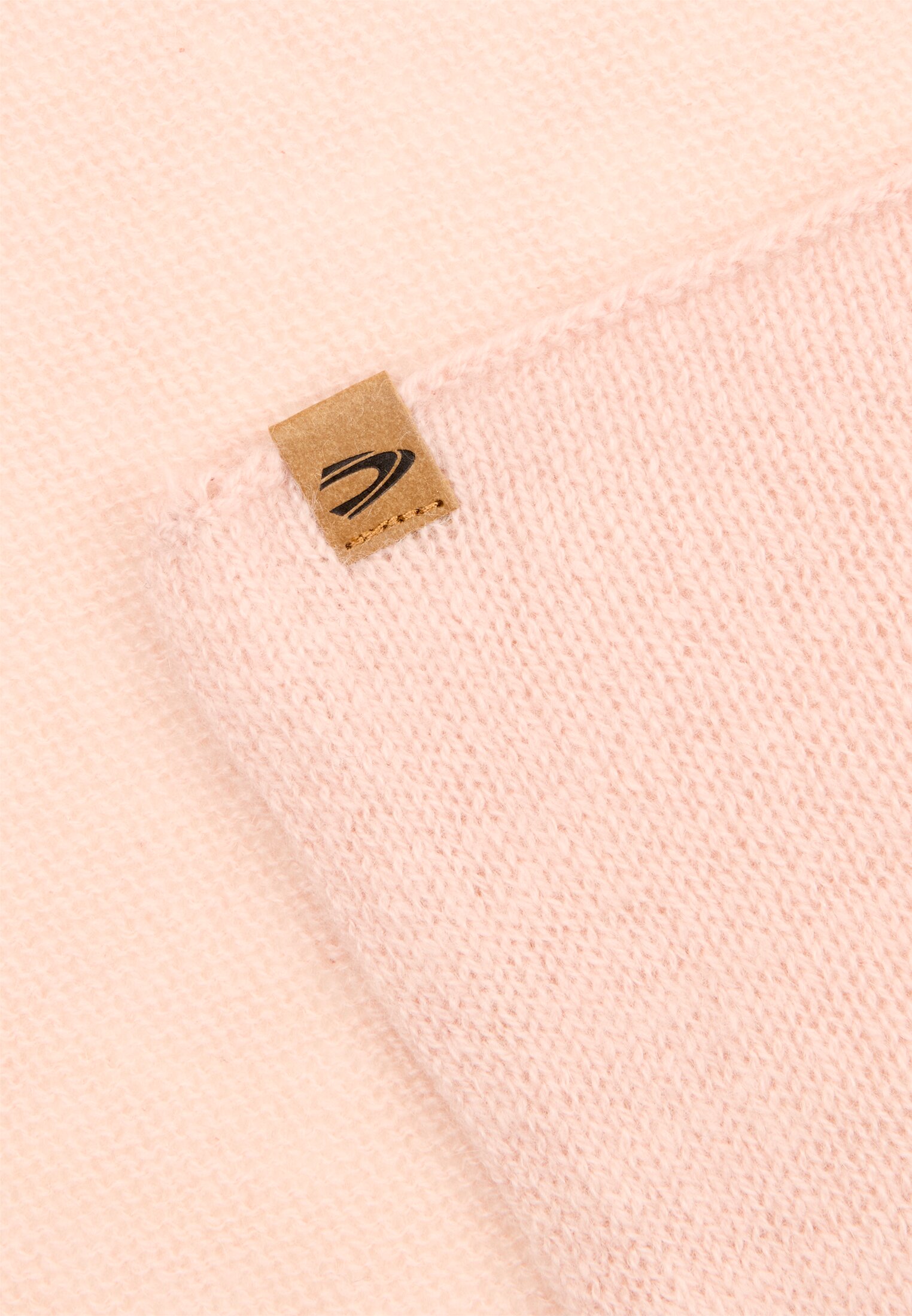 Vrouwen Cashmere sjaal gemaakt van zacht polyester met een gebreide uitstraling Rose achter dichtbij