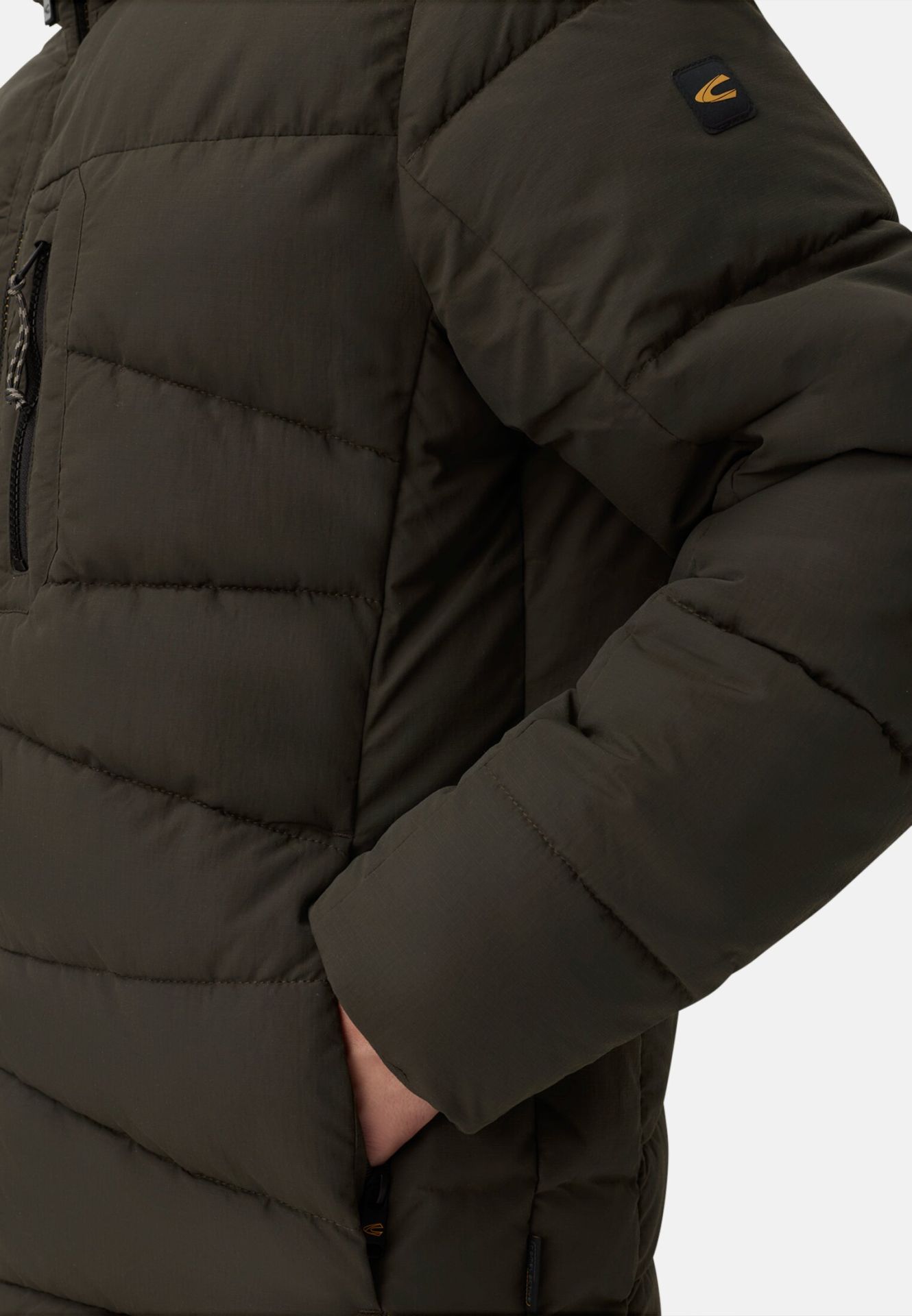 9454 Camel Collarless Single Button Jacket