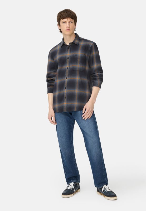 Hemden lange mouw navy Camel active main image 0