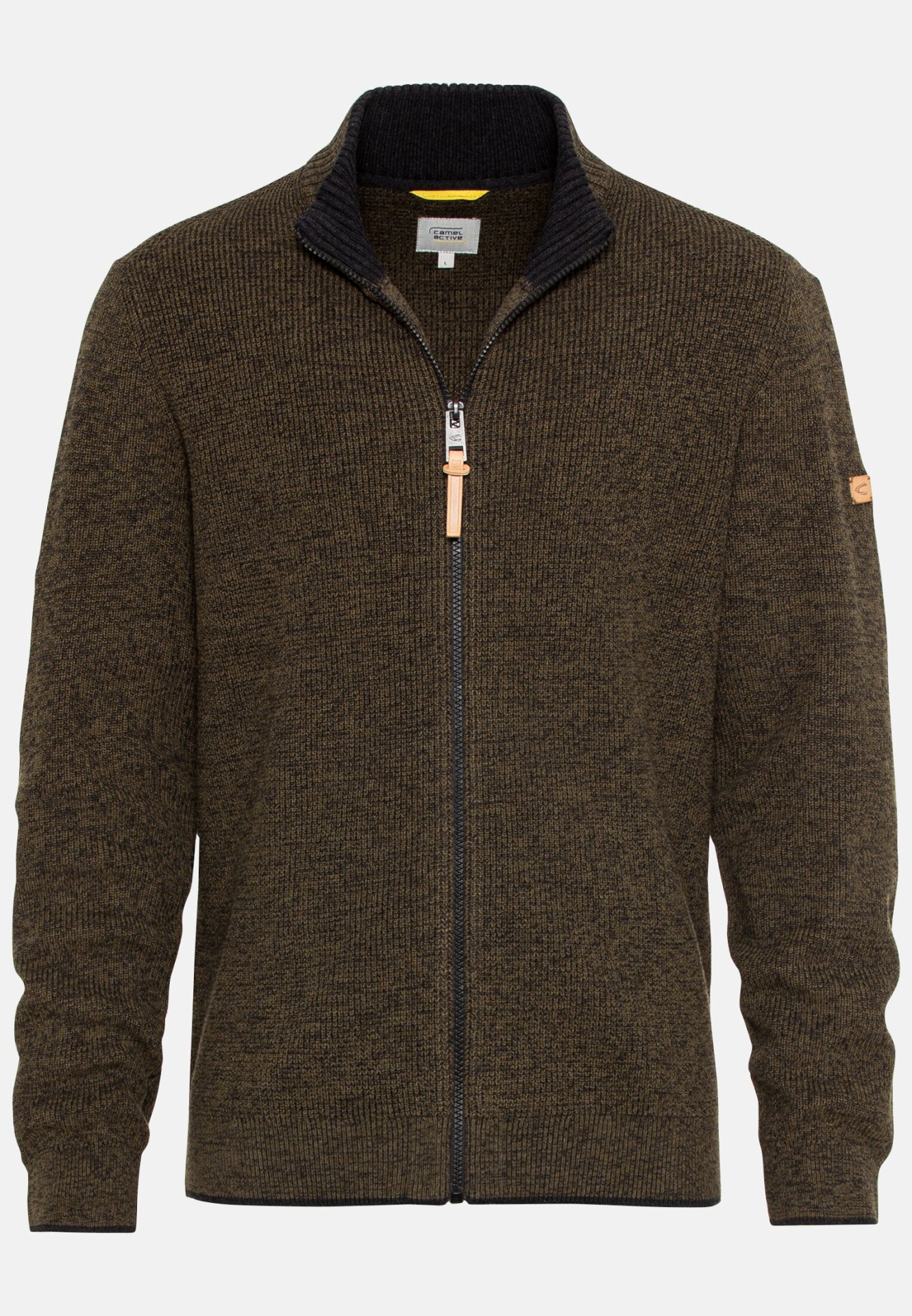 Strickjacke für Herren in Oliv-Braun | S | camel active