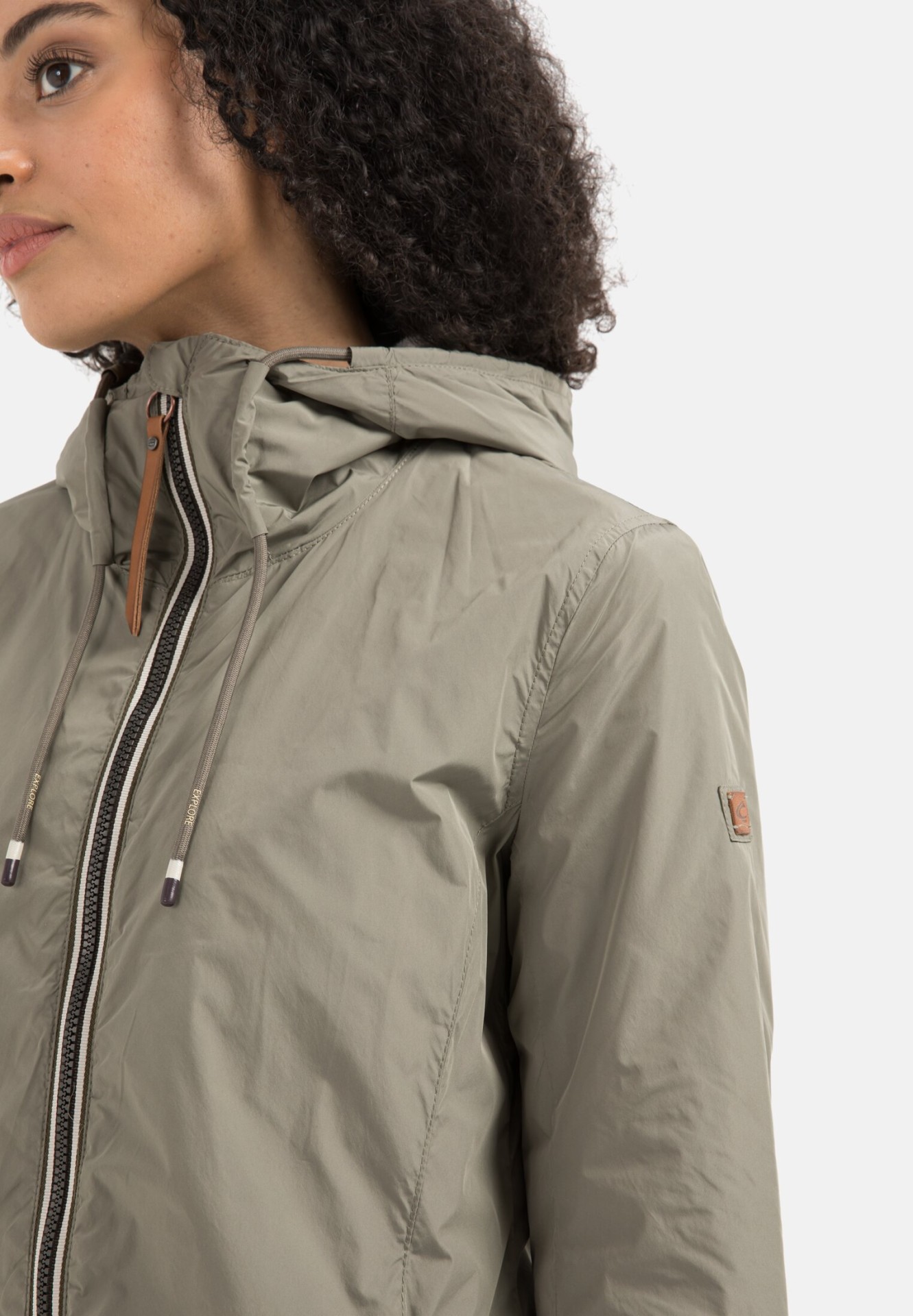 Langer Windbreaker für Damen in Khaki 34 camel active