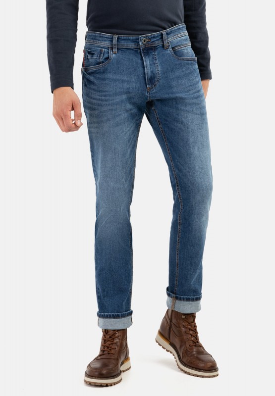 Camel active Herren Jeans Hose Jeanshose Regular Fit Houston Indigo blau 9+76 48