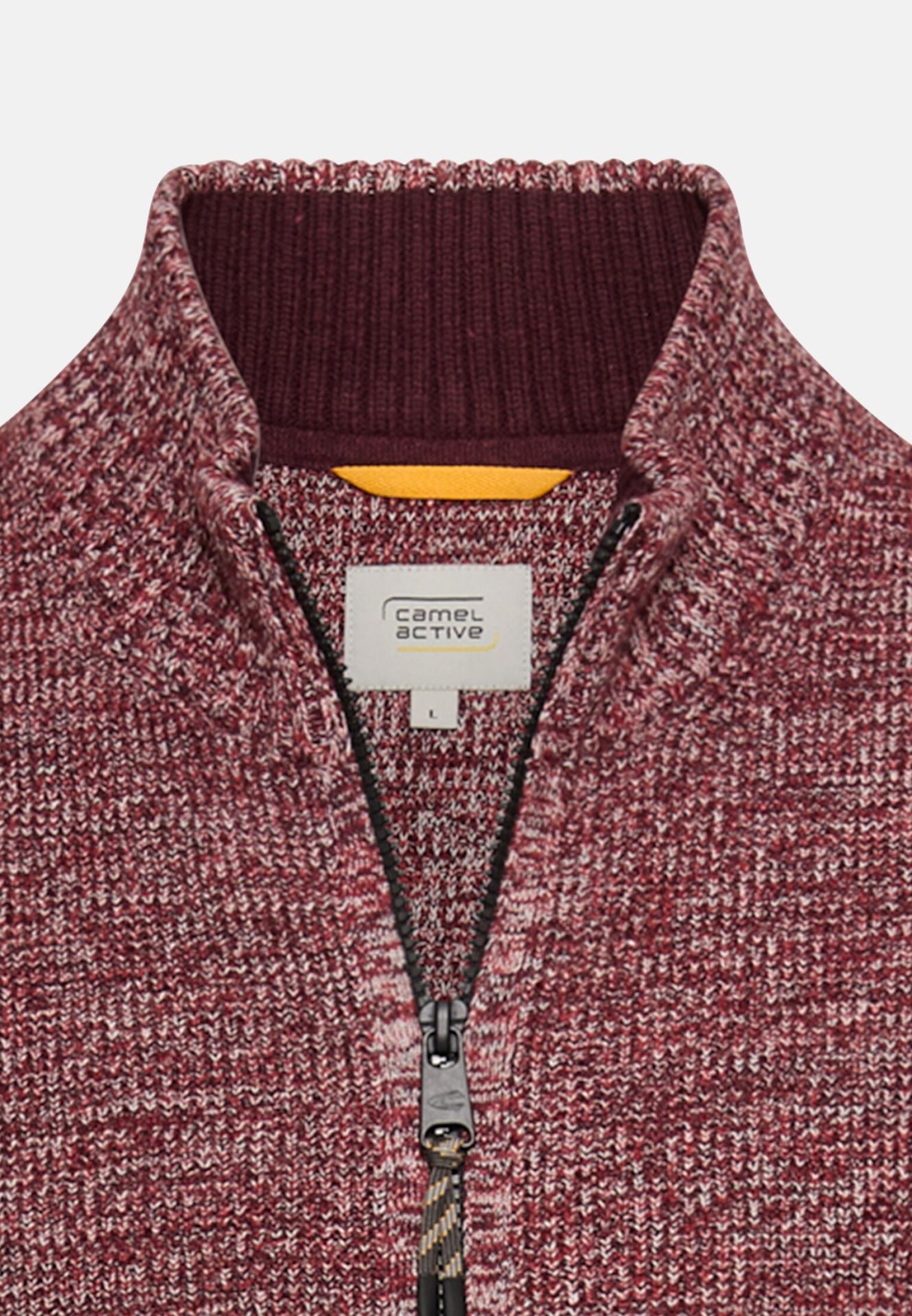 camel active 4095215K10 Maglione Cardigan, Blu Notte, M Uomo