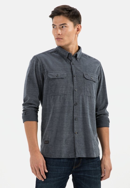 Pacificozy Herrenhemd Cord - Urbanes Freizeithemd Langarm | Muscle Fit Für Business & Alltag